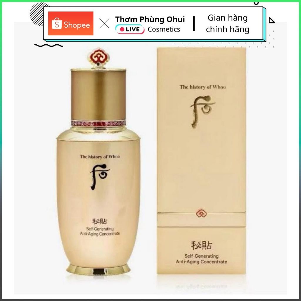 [Hàng Xách Tay ko Tem ] Chai Serum WHOO Bichup Seft-Generating Anti-Aging Essence bnagr 90ml Limeted