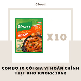 [COMBO 10 GÓI] Knorr Gia Vị Hoàn Chỉnh Thịt Kho 28gr