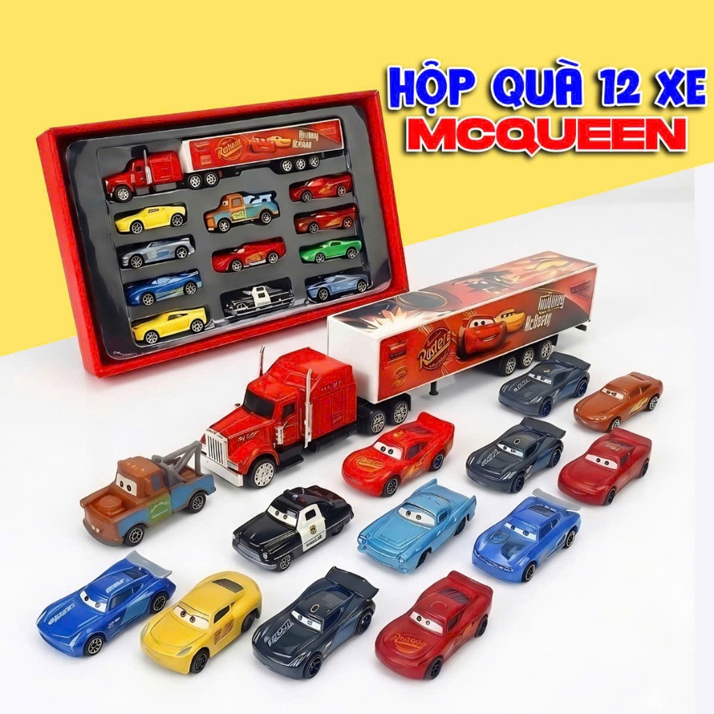 Đồ Chơi Xe Tải Mc Queen ,  Xe Nhỏ, Hộp Và Túi Đựng Mc Queen