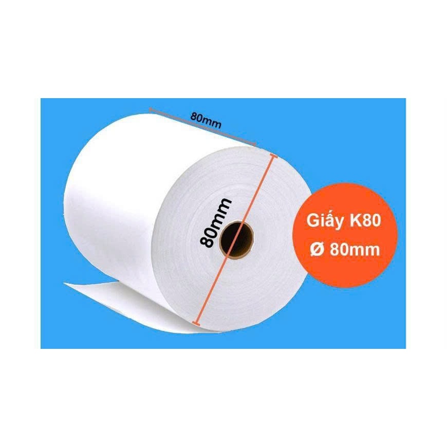 Combo giá rẻ cuộn in bill K8080 thùng 30 cuộn