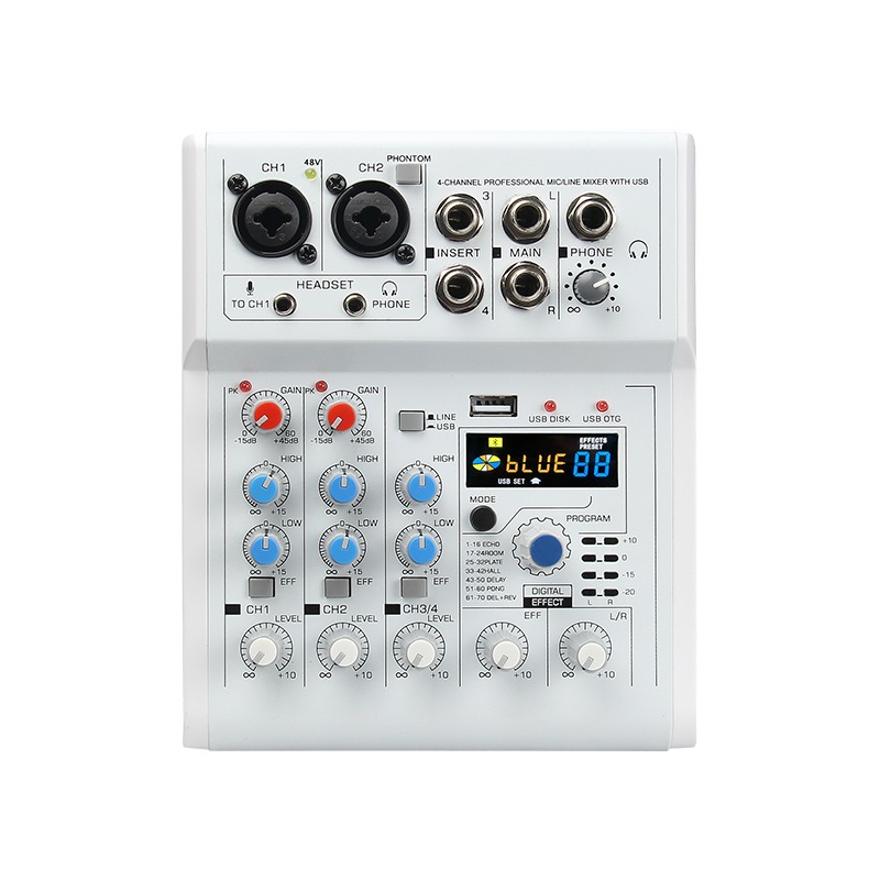 Mixer Mickle E4 Plus Hát Livestream Chuyên Nghiệp , Âm Thanh Sống Động , Kiểu Dáng Cực Đẹp. Mixer E4