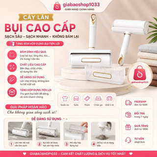 Bộ Cây Lăn Bụi 16CM Cao Cấp + 9 Cuộn Giấy Lăn 60 Tờ Tiết Kiệm, Kèm Nắp Che Bụi tiết kiệm hiệu quả.