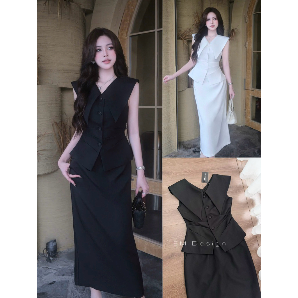 [EM Design] Set vest thiết kế cổ V “ Classy Set “ sang chảnh thanh lịch