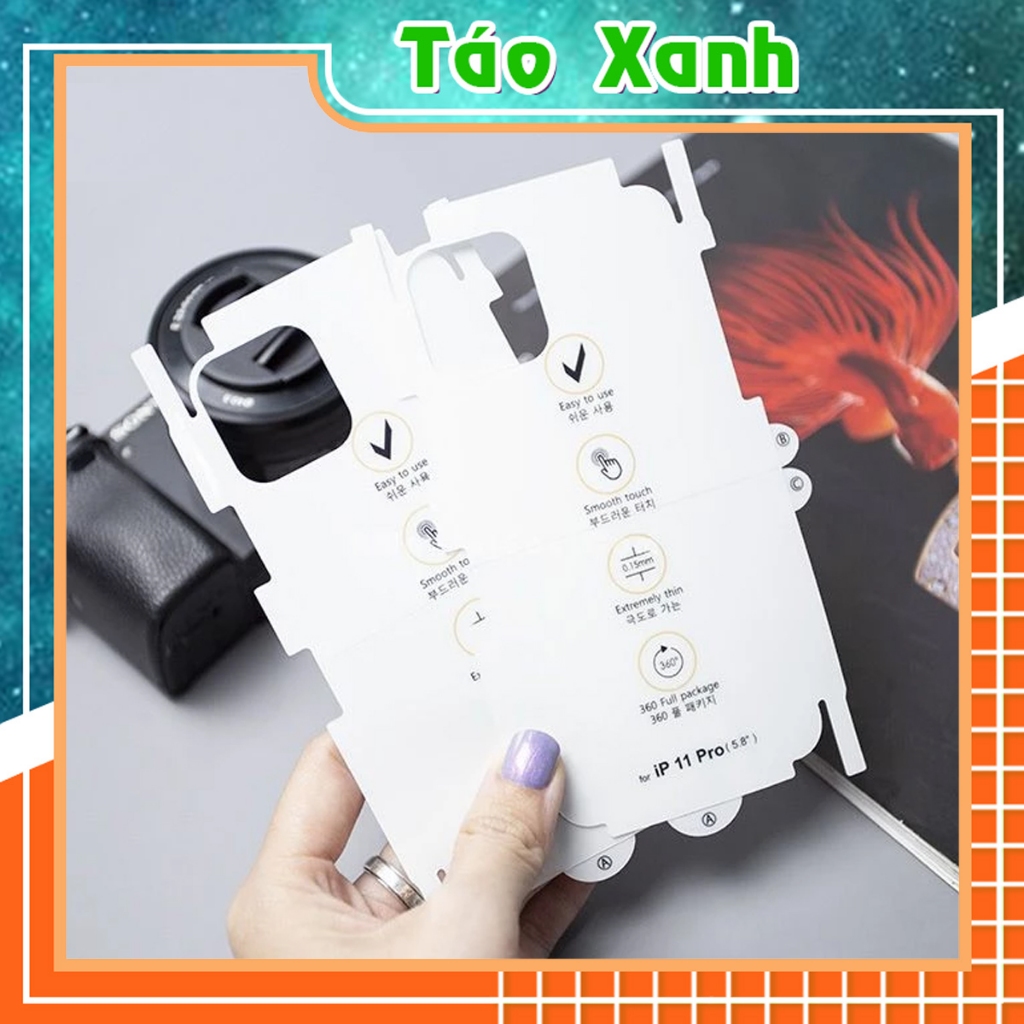 Miếng Dán PPF Mặt Sau Chống Vân Tay IPHONE 7plus/8plus/x/xs/xs max/11/11/12/13/14/15/16/17/18/plus/pro/promax