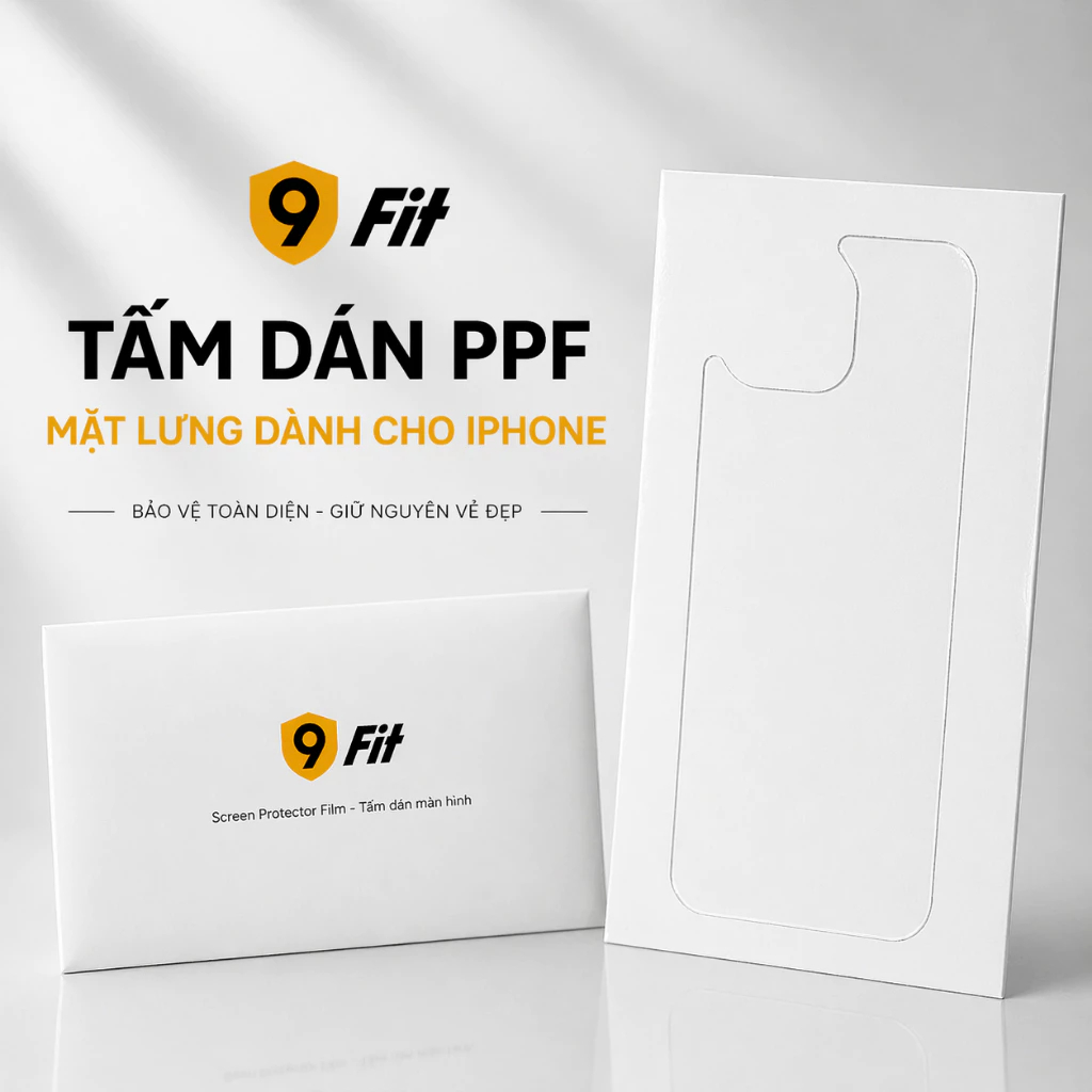 Miếng Dán Bảo Vệ PPF 9FIT iPhone 14 Series Hạn Chế Trầy Xước, Thiết Kế Mỏng