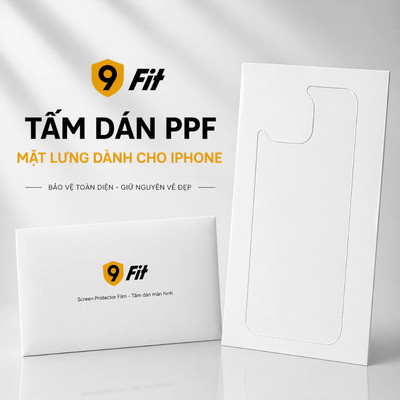 Miếng Dán Bảo Vệ PPF 9FIT iPhone 17 Series Hạn Chế Trầy Xước, Thiết Kế Mỏng