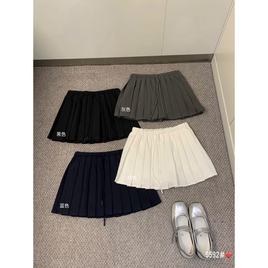 9592#: Chân váy xếp ly cạp chun🥑