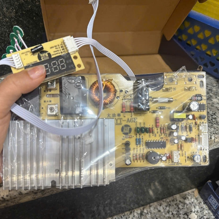 Mạch bếp từ đa năng YT-A6E 2200W - 5 phím cảm ứng (Sử dụng IGBT H20PR5)