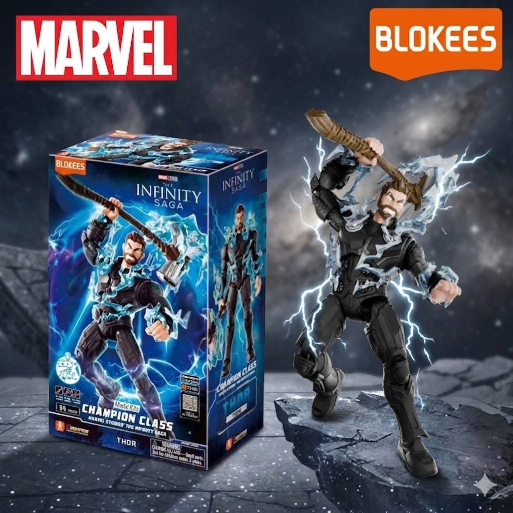 Mô Hình Marvel Thor – Infinity Saga Champion Class CC02 Blokees Chính Hãng