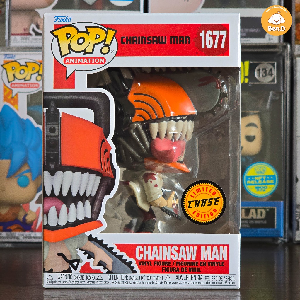 Mô hình Funko POP Animation: Chainsaw Man - Chainsaw Man (Bloody CHASE) #1677