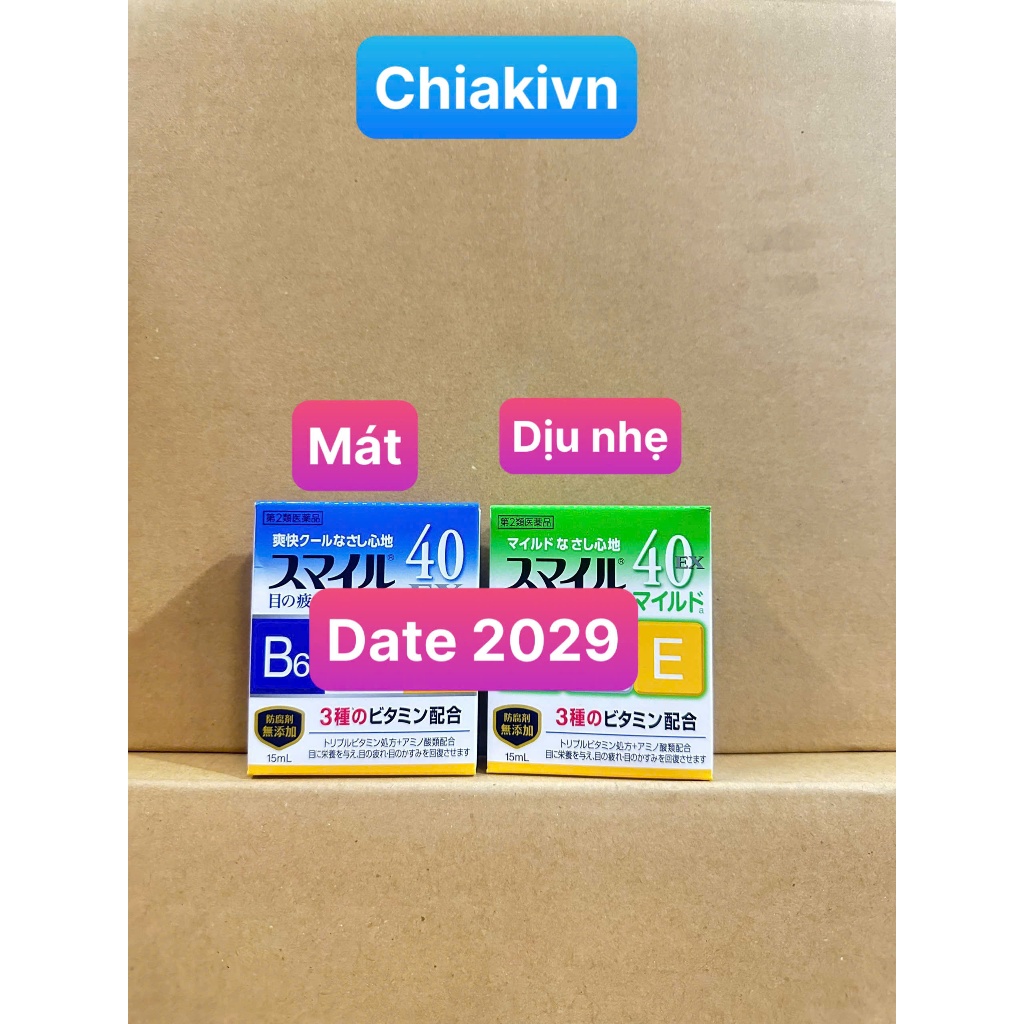 Date mới 2028 Nhỏ mắt 40 EX Mild Lion 15ml Nhật Bản_Chiakivn chính hãng