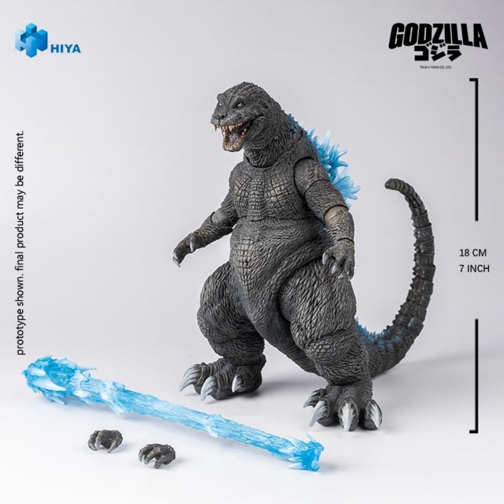 Mô hình quái vật godzilla 2001 heat ray. hiya Toys.