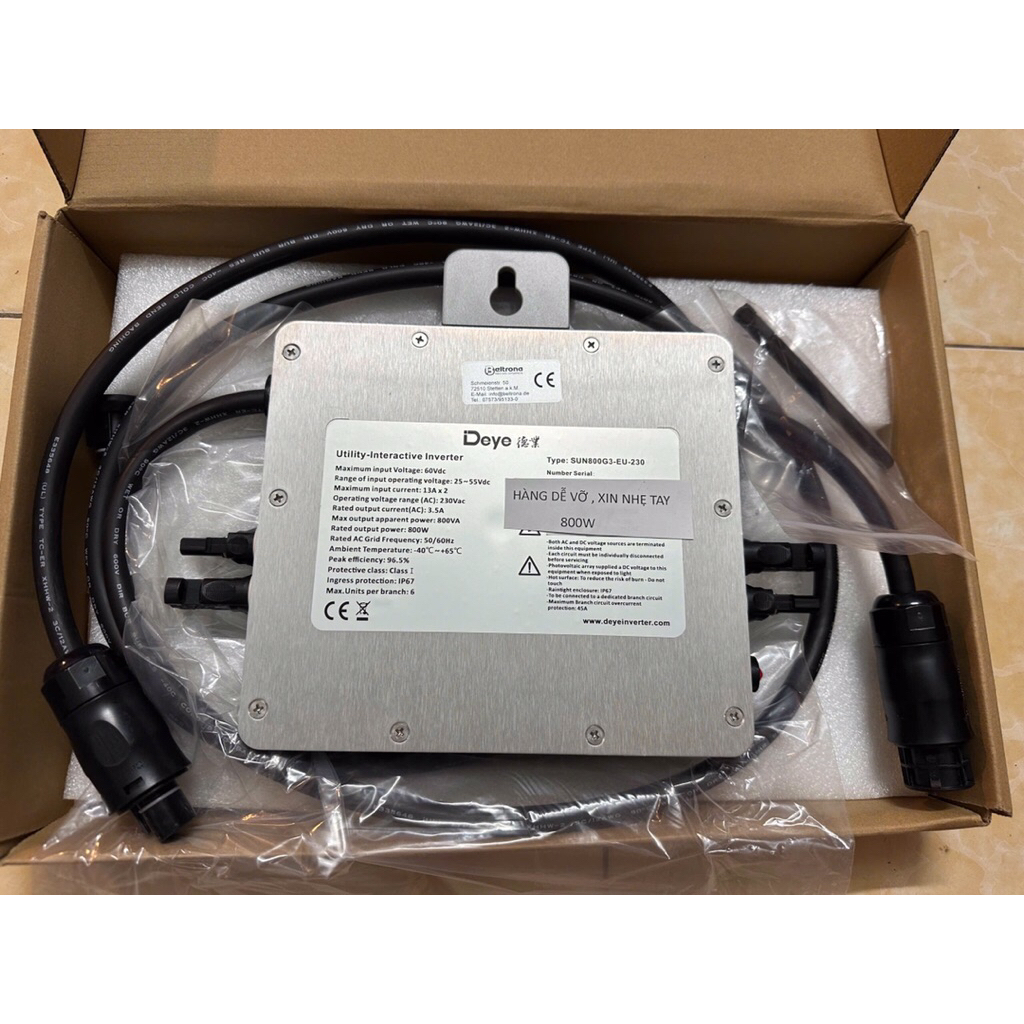 Biến tần hoà lứoi năng lượng mặt trời Deye 800w