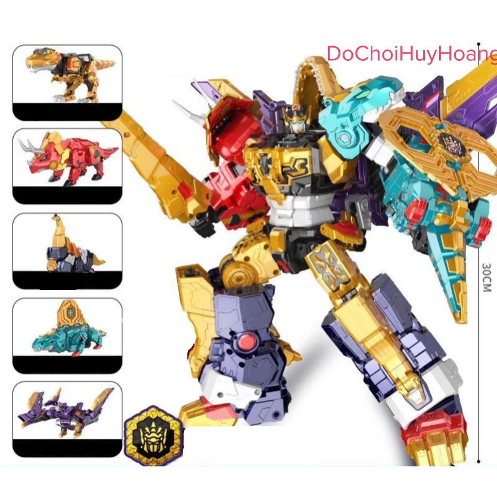 Robot Dino Emperor 30cm biệt đội siêu nhân nhí MiniForce 7 Dinoid Lực lượng nhí 7