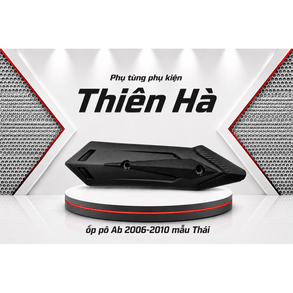Ốp Pô Air Blade 2006-2025 Kiểu Robot, Ốp Che Bô Xe Air Blade 2006-2025 dễ lắp bền đẹpp Ống Xả AB Chấ