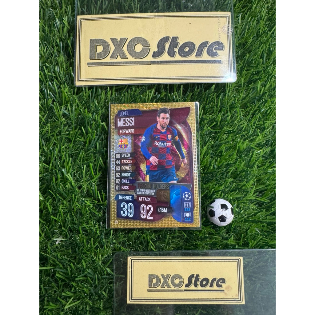 [ CHÍNH HÃNG ] - RECORD HOLDERS - TOPPS MATCH ATTAX 2020 - LIONEL MESSI (BARCELONA)