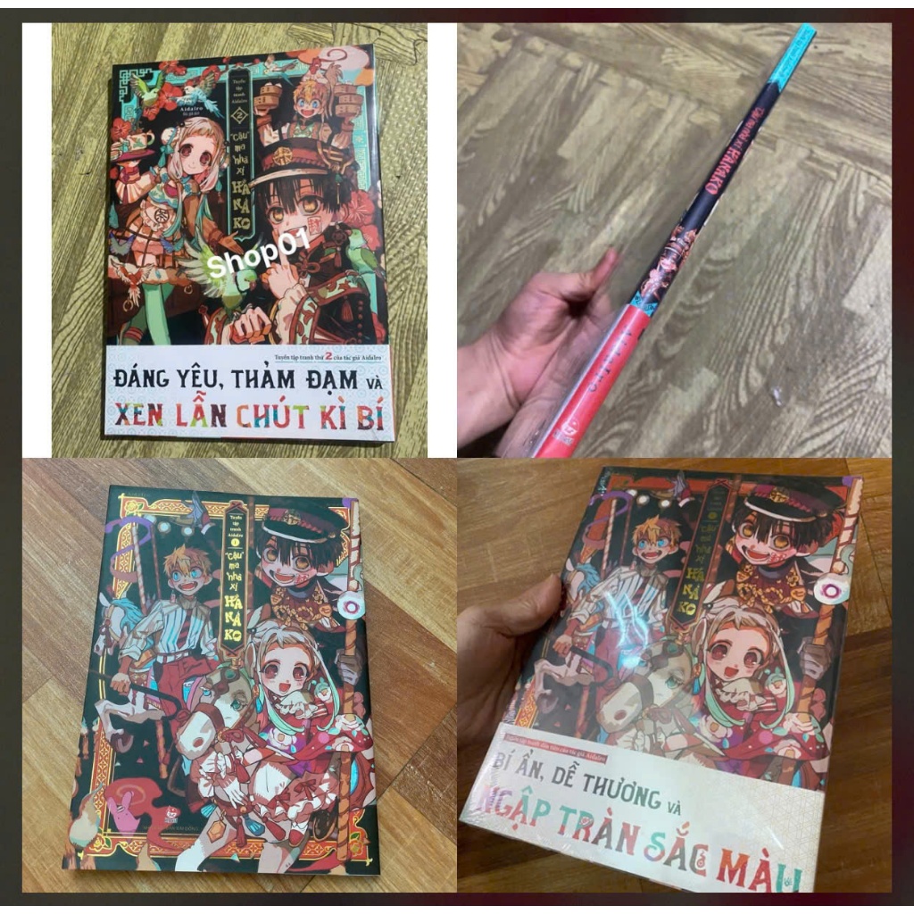 Vở artbook hanako tập 1,2 - Tuyển tập tranh Hanako cậu ma nhà xí