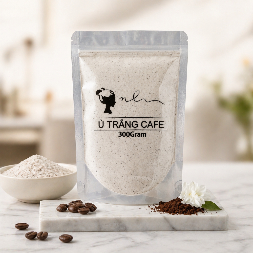 Ủ trắng cafe 300gr, Ủ TRẮNG CAFE DÙNG CHO CẢ FACE VÀ BODY tắm trắng, tẩy tế bào chết