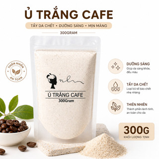 Bột ủ trắng cafe ( Tặng bông rửa mặt ) Tắm trắng cafe face + body cấp tốc, dưỡng trắng da tẩy da chết