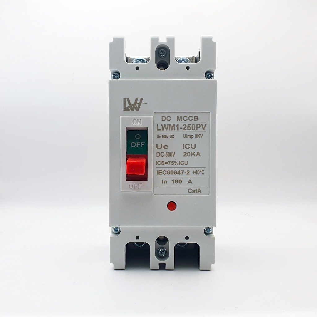 LW MCCB 160A-250A DC 500V DÙNG CHO HỆ SẠC PIN LƯU TRỮ
