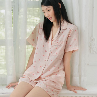 VIBES Pijama ngắn phom rộng đũi cotton Sweetheart & Cherie Py Set mặc nhà thoáng mát, thoải mái