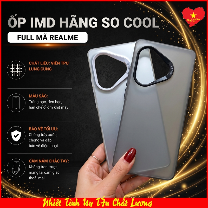 Ốp Lưng đen bạc IMD Realme13Pro/13Pro+, Realme 13+, 13-5G/ 12-5G/ 12X-5G, 13-4G/ 12-4G/12+-5G... Ốp 