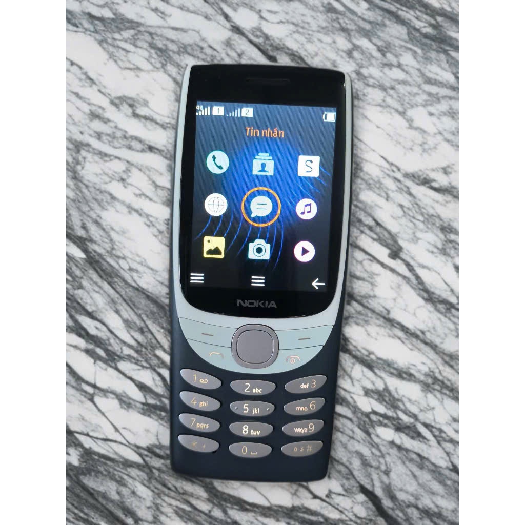Điện thoại nghe gọi Nokia 8210 sóng 4G, màn to đẹp dùng cho Viettel, bảo hành 12 Tháng