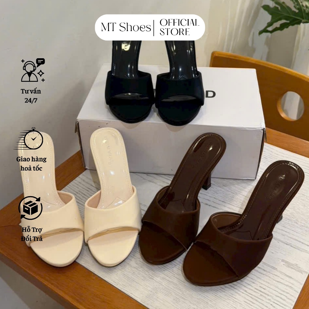 Guốc Cao Gót Nữ Gót Nhọn Cao 10 Phân Hàng Thiết Kế Form Chuẩn Đẹp Tôn Chân MT Shoes GN111