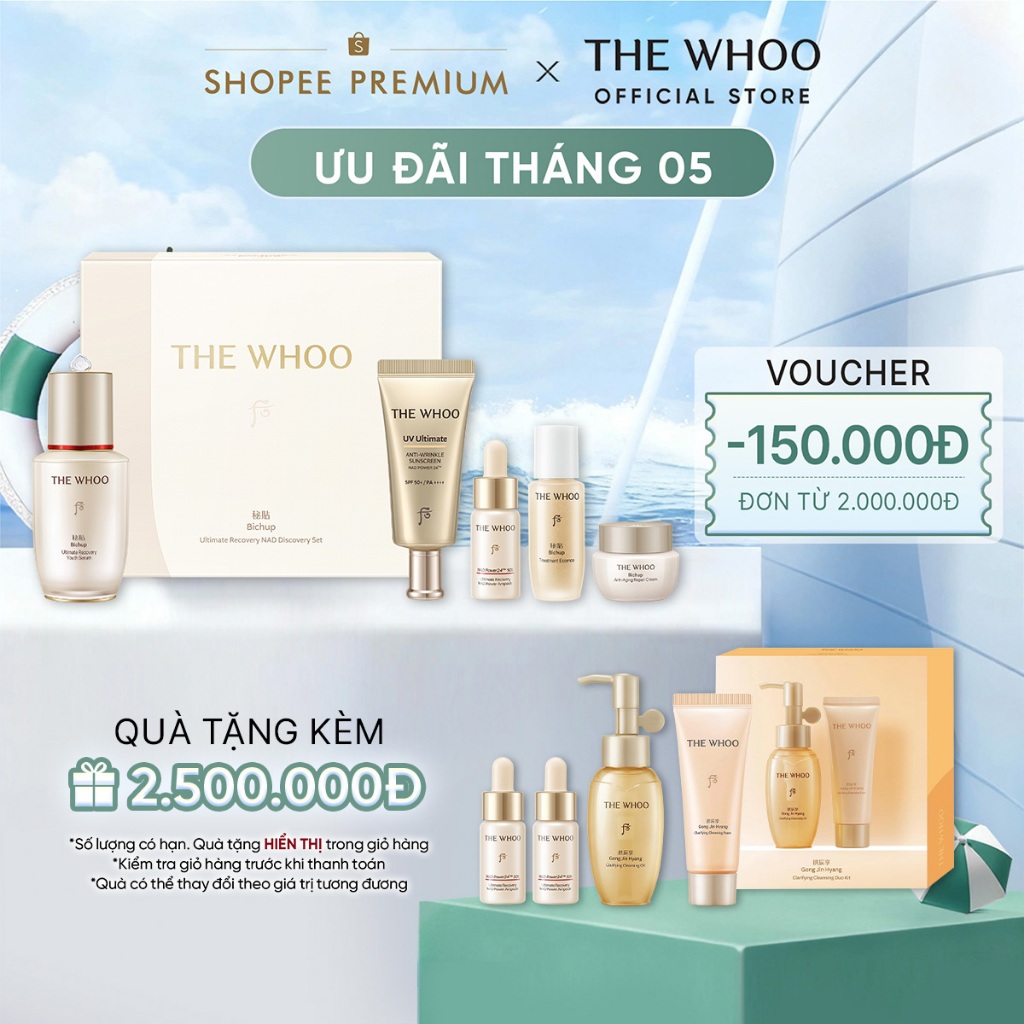 [THE WHOO OFFICIAL] Tinh chất tự sinh chống lão hóa thế hệ thứ 4 THE WHOO Bichup Ultimate Recovery Youth Serum 50ml