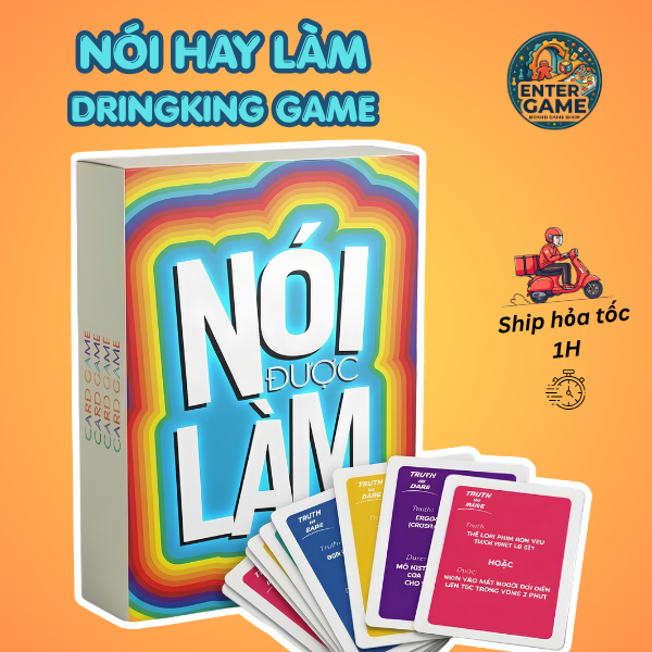 Bộ Bài Lói Hay Lèm, bài thật hay thách - Chất Liệu Giấy Cứng board game bài chơi cùng bạn bè