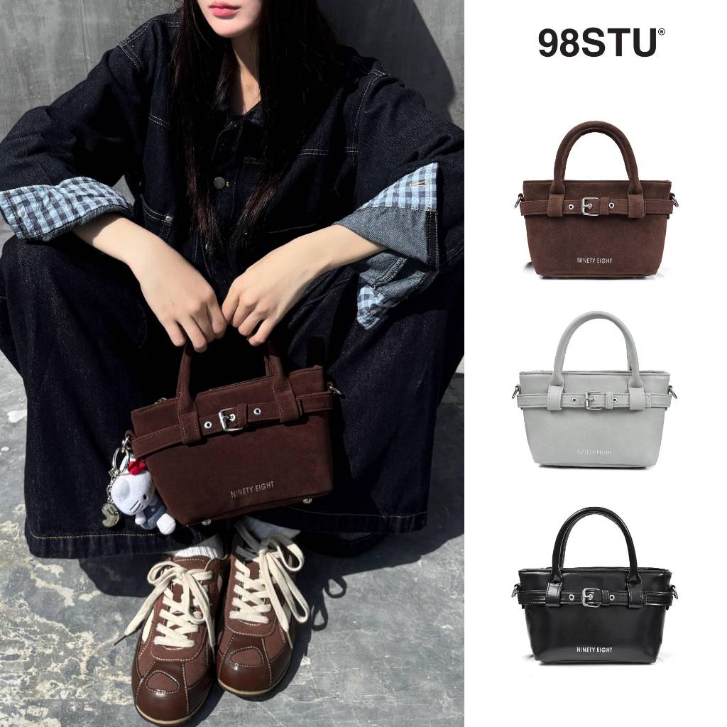 Túi Đeo Chéo Beltline Size S 98stu Local Brand Đựng Vừa Điện Thoại Da PU cao cấp