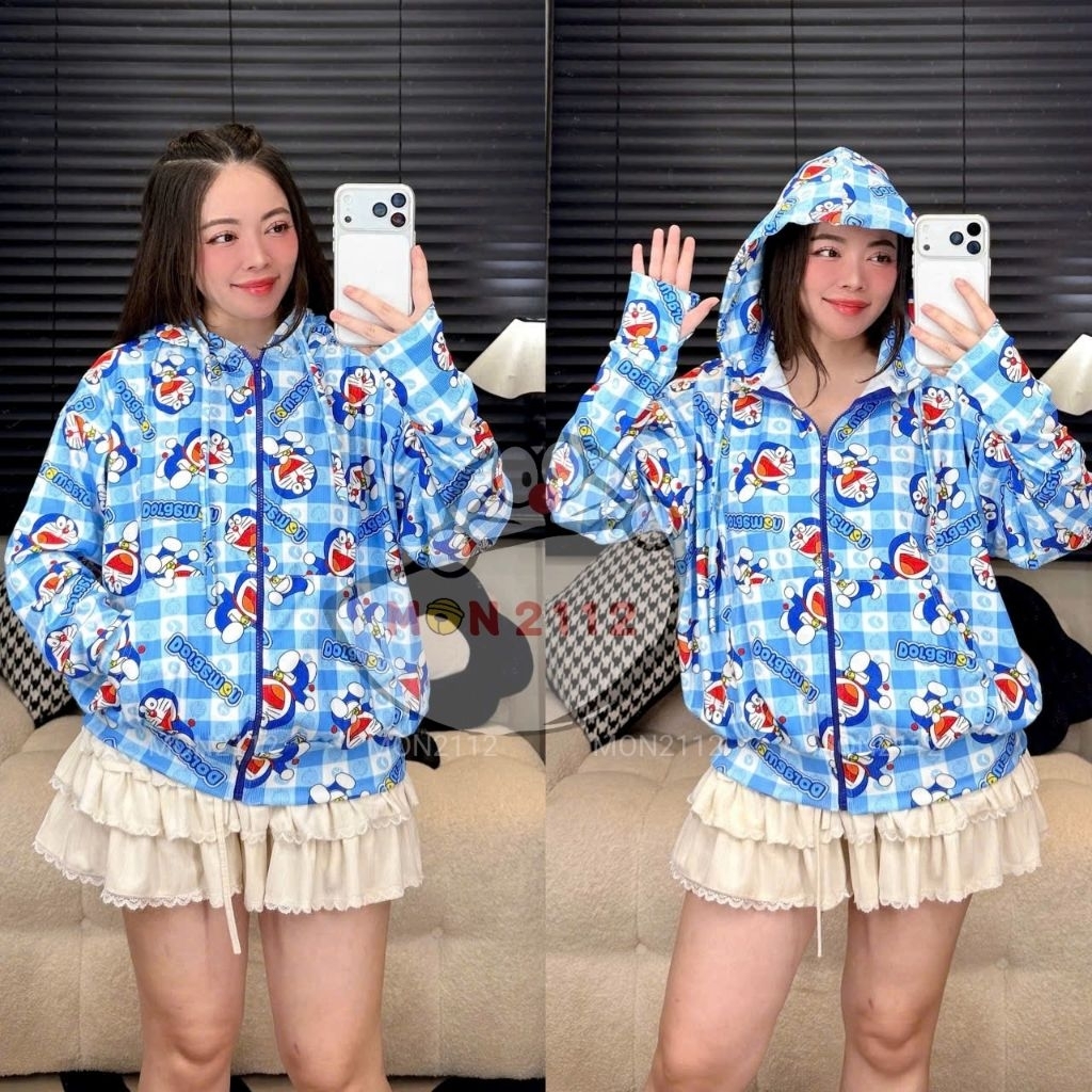 ÁO KHOÁC DORAEMON DOREMON SIZE 50-85KG