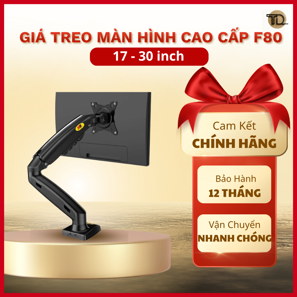 Giá Treo Màn Hình Máy Tính North Bayou NB-F80 (17 - 30 Inch) - Hàng Chính Hãng, Xoay 360 Độ