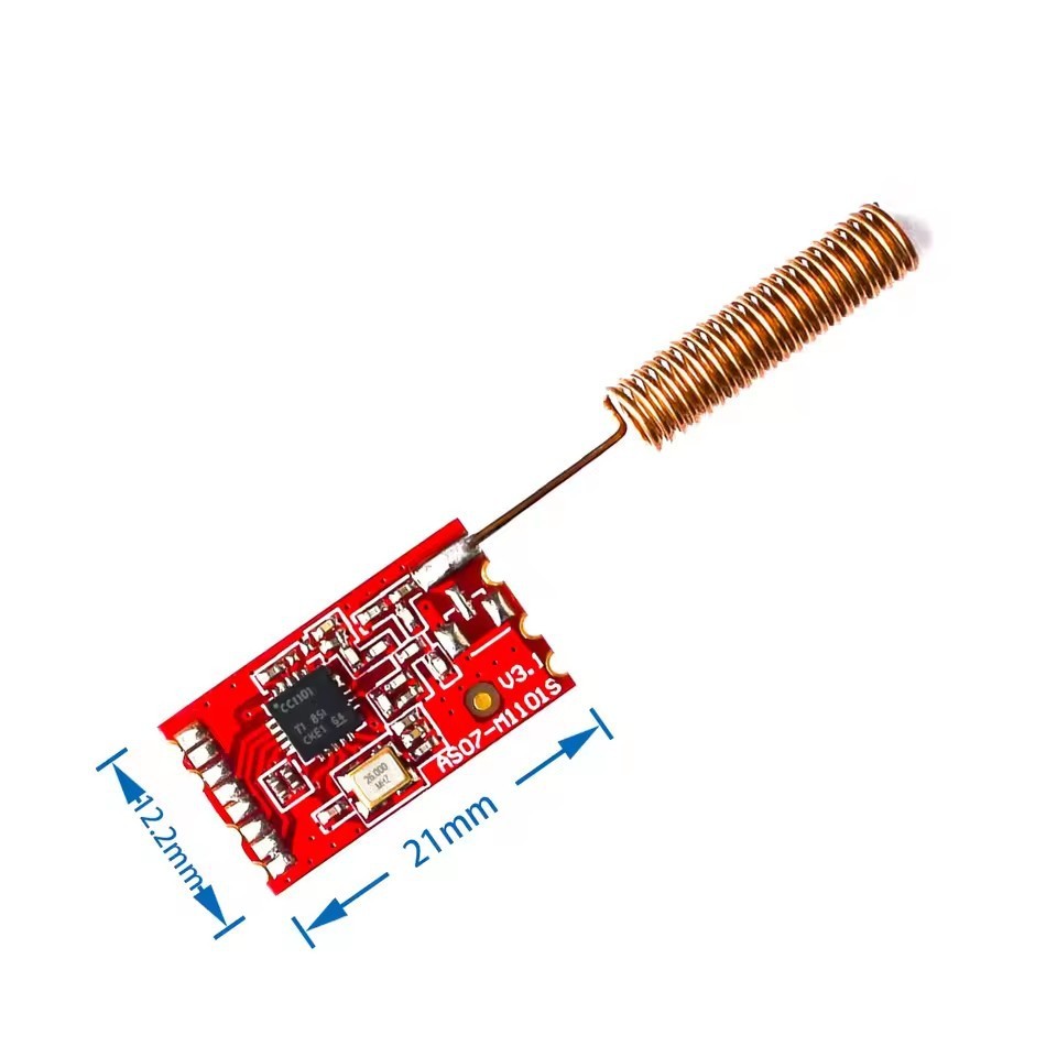 Module RF 433MHz CC1101/SI4432 UART Thu Phát Không Dây Tầm Xa SPI Cho ESP32 STM32 Arduino