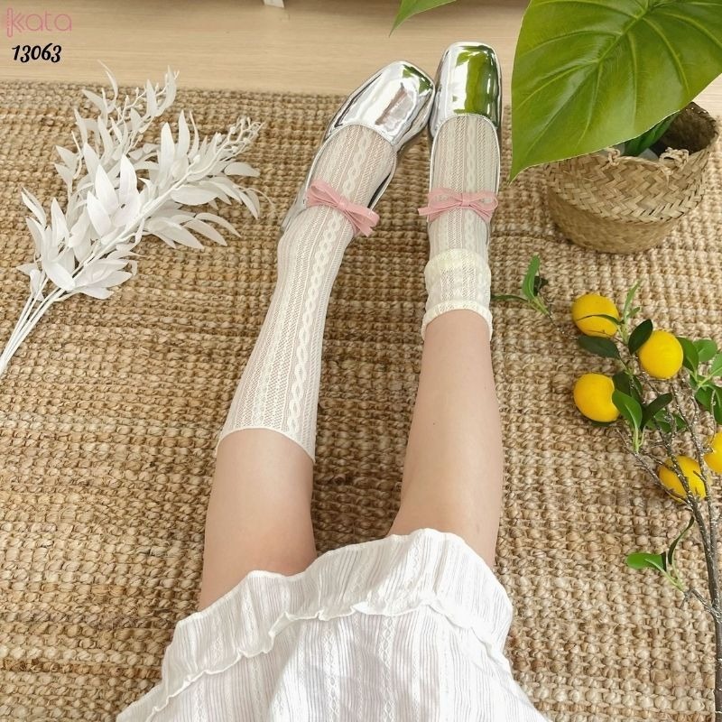 Tất ren mỏng mùa hè giữa bắp chân phong cách lolita nữ 13063 | BigBuy360 - bigbuy360.vn