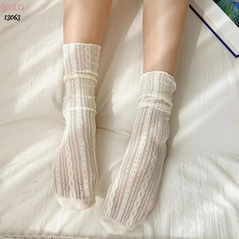 Tất ren mỏng mùa hè giữa bắp chân phong cách lolita nữ 13063 | BigBuy360 - bigbuy360.vn