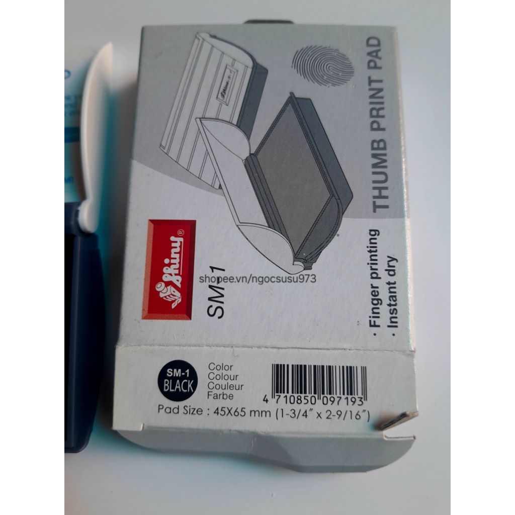 Khay tampon mực lăn tay Shiny SM-1