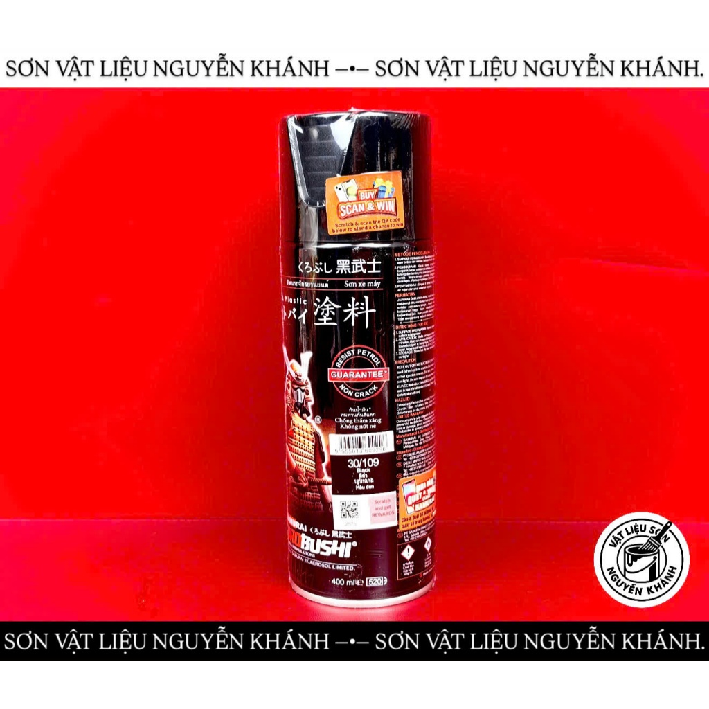 30/109-xịt samurai màu đen