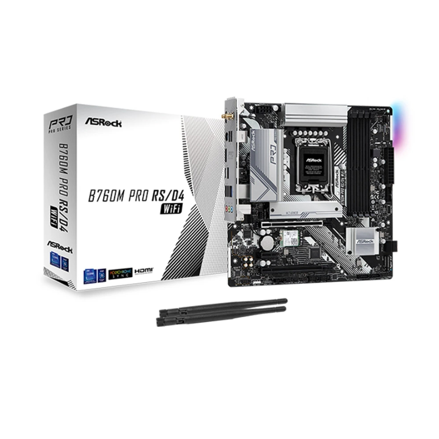 Mainboard ASRock B760M Pro RS/D4 WIFI