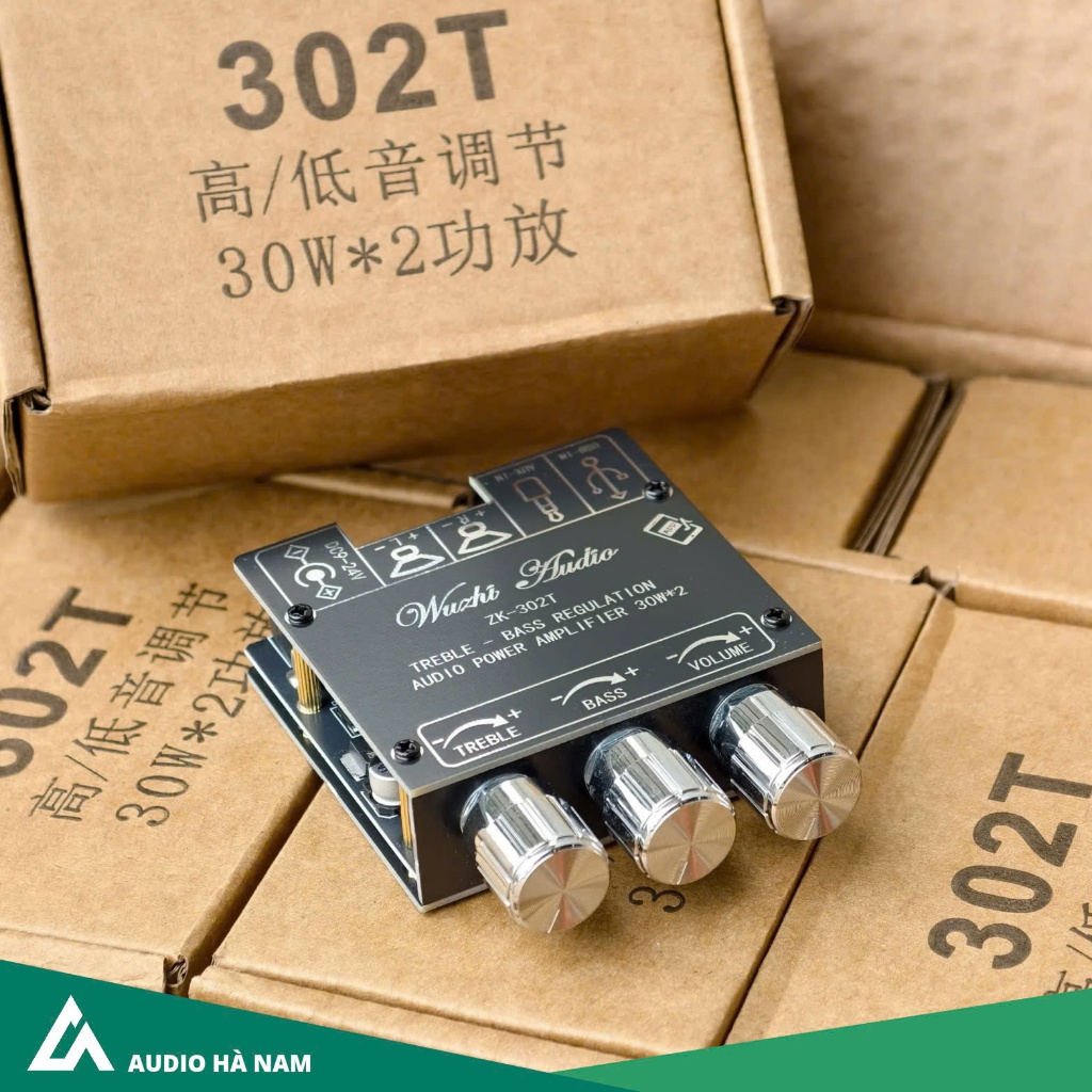 Mạch Wuzhi 302T chuẩn có APP 30W x2 sử dụng nguồn 9 - 24V