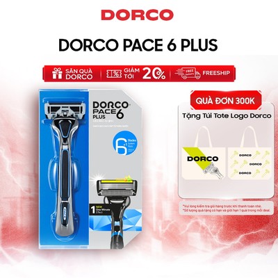 Dao Cạo Râu Hàn Quốc 6 Lưỡi DORCO PACE 6 PLUS - SXA5001-PT - Hộp 1 Cán Dao và 1 Đầu Cạo