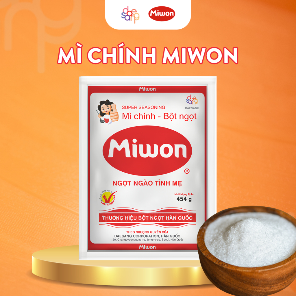 [DAESANG VN] - MÌ CHÍNH BỘT NGỌT MIWON 454G