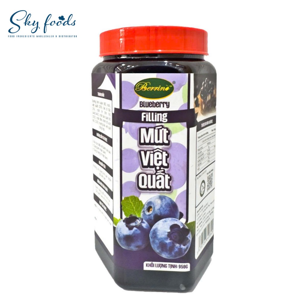Mứt Việt quất (Blueberry filling Berrino).