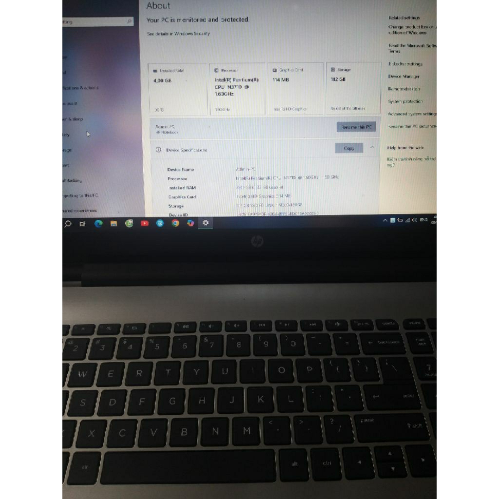 LAPTOP HP NOTEBOOK CŨ
