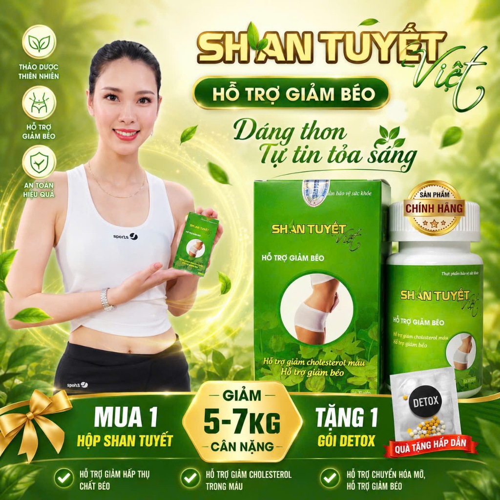 Giảm Béo Sau Sinh Giảm mỡ bụng SHAN TUYẾT_Kết Hợp DETOX Giúp Tăng Quá Trình Thải Mỡ, Thải Độc Gan Duy trì vóc dáng