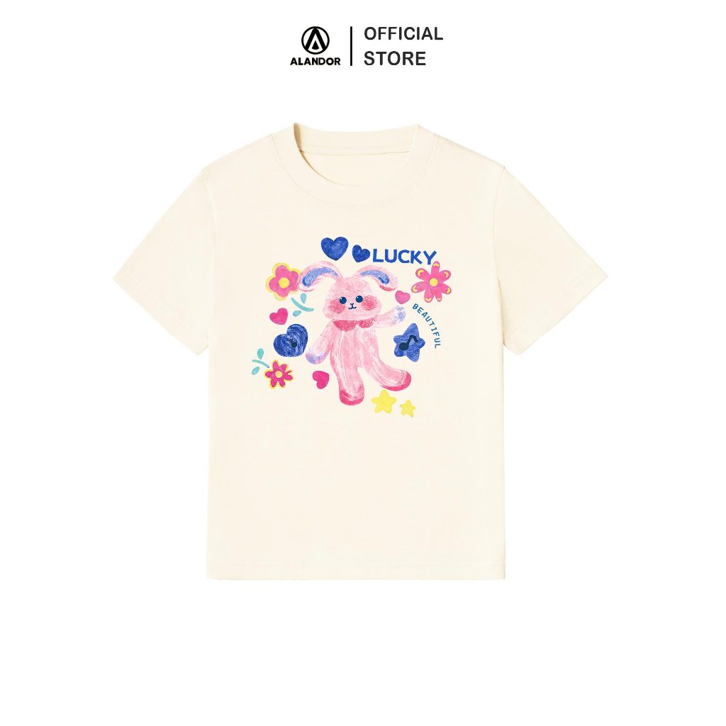 Áo Thun Baby Tee Alandor Local Brand Mẫu Bunny Cá Tính Cotton 100% Premium Form Slim Fit