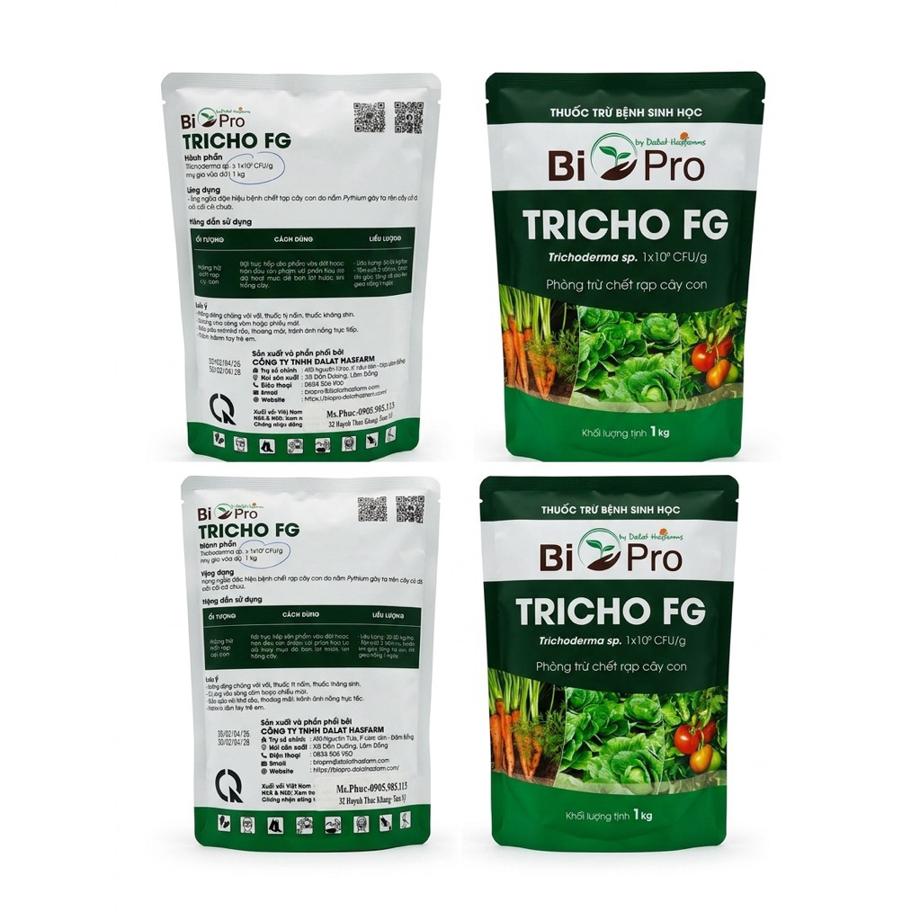 Thuốc trừ bệnh sinh học Trichoderma FG Bi Pro by Dalat Hasfarm