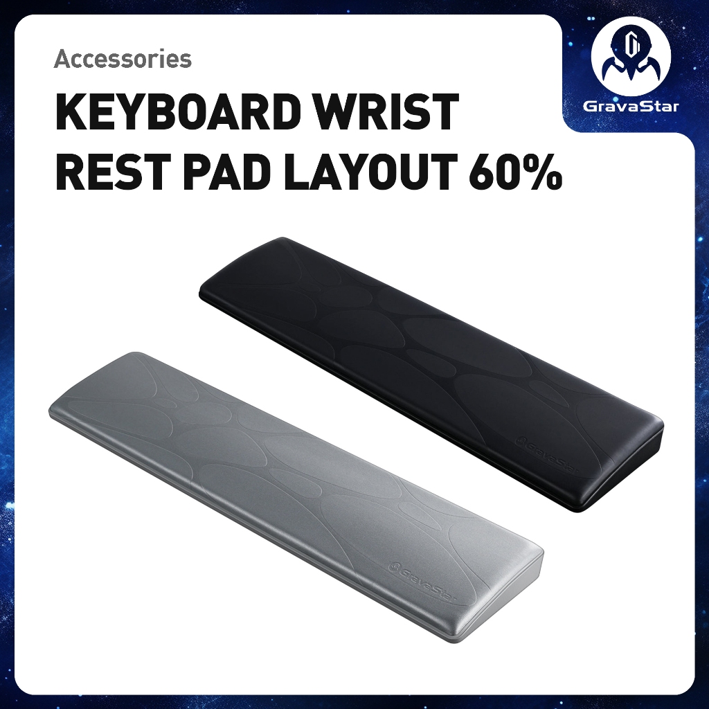 Kê tay bàn phím 60% GravaStar Keyboard Wrist Rest Pad - Layout 60%, Thiết kế công thái học