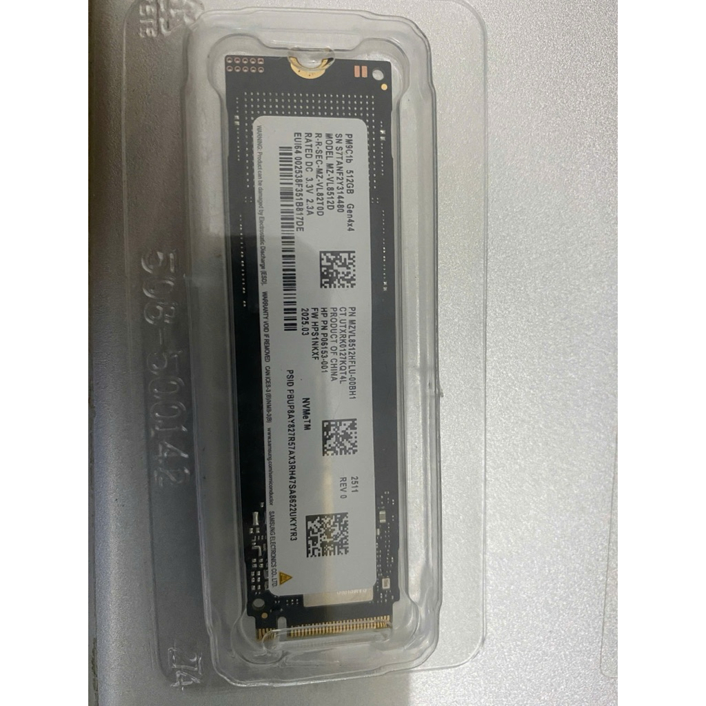 SSD samsung 512GB M2 Pciex NVMe Gen 4x4