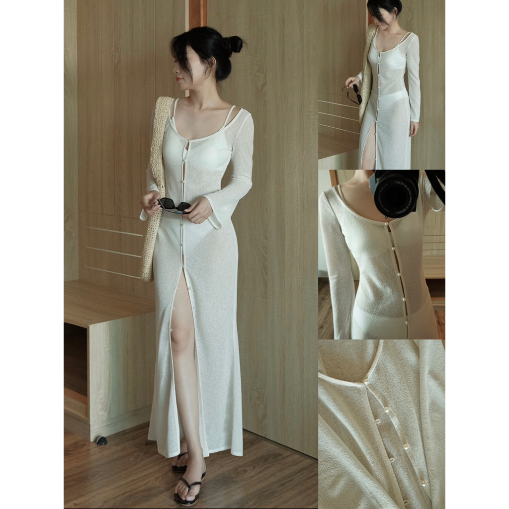 Áo váy mỏng mặc ngoài bikini - AMELIA DRESS | Mie's Room